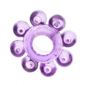 Мягкая фиолетовая гелевая насадка - Toyfa Basic - в Ярославле купить с доставкой