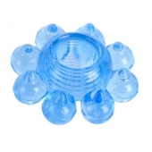 Голубая гелевая насадка-цветок - Toyfa Basic - в Ярославле купить с доставкой