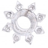 Прозрачное гелевое эрекционное кольцо-звезда - Toyfa Basic - в Ярославле купить с доставкой