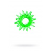 Зеленое эрекционное кольцо-солнце - Toyfa Basic - в Ярославле купить с доставкой