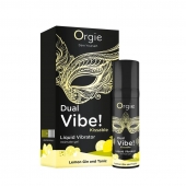 Съедобный жидкий вибратор Dual Vibe! со вкусом лимонного джина с тоником - 15 мл. - ORGIE - купить с доставкой в Ярославле