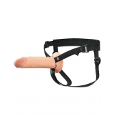 Полый страпон на ремнях 8’’ Hollow Silicone Strap-on - Pipedream - купить с доставкой в Ярославле