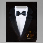 Пакет «Смокинг VIP» полиэтиленовый с вырубной ручкой (30х40 см) - UPAK LAND - купить с доставкой в Ярославле