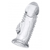 Прозрачная насадка на пенис с шипиками и коготком - 13,5 см. - A-toys - в Ярославле купить с доставкой
