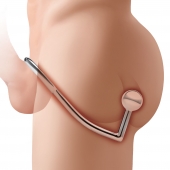 Кольцо на пенис с анальным стимулятором Stainless Steel Anal Hook   Cock Ring - BlueLine - в Ярославле купить с доставкой