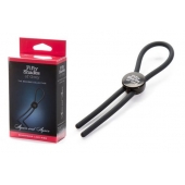 Тёмно-серое эрекционное кольцо с зажимом Again and Again Adjustable Cock Ring - Fifty Shades of Grey - в Ярославле купить с доставкой