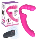 Розовый безремневой страпон Straples Strap-On Dildo - Erokay - купить с доставкой в Ярославле