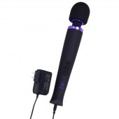 Черный жезловый вибромассажёр Merci Power Wand - Doc Johnson