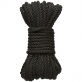 Черная верёвка для связывания и фиксации Bind Tie - 9,14 м. - Doc Johnson - купить с доставкой в Ярославле