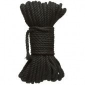 Черная верёвка для связывания и фиксации Bind Tie - 15,24 м. - Doc Johnson - купить с доставкой в Ярославле