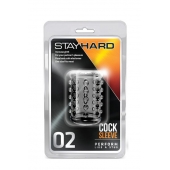 Прозрачная насадка на пенис с шишечками STAY HARD COCK SLEEVE 02 CLEAR - Blush Novelties - в Ярославле купить с доставкой