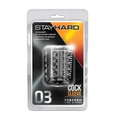 Прозрачная насадка с шипами и шишечками STAY HARD COCK SLEEVE 03 CLEAR - Blush Novelties - в Ярославле купить с доставкой