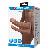 Реалистичная полая насадка на член для двойного проникновения Yairon - 17,5 см. - Baile - купить с доставкой в Ярославле