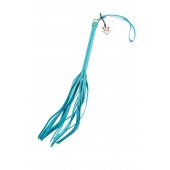 Голубая кожаная плеть - 50 см. - Pecado - купить с доставкой в Ярославле