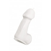 Белая свеча в форме пениса - 47 гр. - Pecado - купить с доставкой в Ярославле