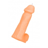 Оранжевая сувенирная свеча «Пенис» - Pecado - купить с доставкой в Ярославле
