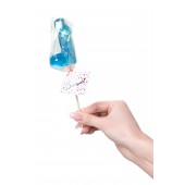 Голубой леденец в форме члена со вкусом блю кюрасао - 80 гр. - Sosuчki - купить с доставкой в Ярославле