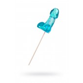 Голубой леденец в форме члена со вкусом блю кюрасао - 80 гр. - Sosuчki - купить с доставкой в Ярославле