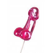 Розовый леденец в форме члена со вкусом айриш крим - 80 гр. - Sosuчki - купить с доставкой в Ярославле