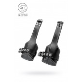 Черные подвесы с белой строчкой - Pecado - купить с доставкой в Ярославле