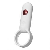 Белое эрекционное виброкольцо с пультом ДУ - Youvic - в Ярославле купить с доставкой