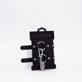 Черно-красные кожаные оковы - Crazy Handmade - купить с доставкой в Ярославле