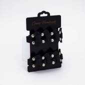 Черные кожаные оковы из звеньев - Crazy Handmade - купить с доставкой в Ярославле