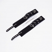 Черные кожаные оковы Sex - Crazy Handmade - купить с доставкой в Ярославле