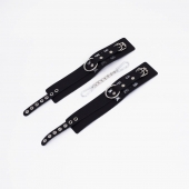 Черные кожаные оковы Sex - Crazy Handmade - купить с доставкой в Ярославле