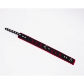 Черно-красный ошейник Sex - Crazy Handmade - купить с доставкой в Ярославле