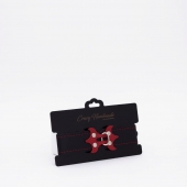 Черный ошейник с красным декором и строчкой - Crazy Handmade - купить с доставкой в Ярославле