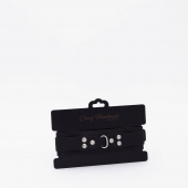 Черный ошейник из высококачественной натуральной кожи - Crazy Handmade - купить с доставкой в Ярославле