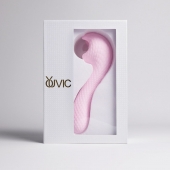 Розовый вибромассажёр с деликатными токами - Youvic - купить с доставкой в Ярославле