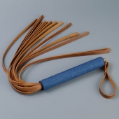 Плеть с джинсовой ручкой «Дикий Запад» - 60 см. - Sitabella - купить с доставкой в Ярославле