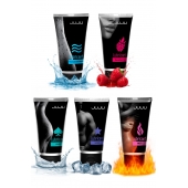 Набор из 5 лубрикантов JUJU (увлажняющий, Hot+, Long, Anal, малина) - JuJu - купить с доставкой в Ярославле