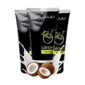 Набор из 3 съедобных лубрикантов JUJU со вкусом кокоса - JuJu - купить с доставкой в Ярославле