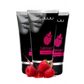 Набор из 3 съедобных лубрикантов JUJU со вкусом малины - JuJu - купить с доставкой в Ярославле