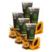 Набор из 5 съедобных лубрикантов JUJU со вкусом тропических фруктов - JuJu - купить с доставкой в Ярославле