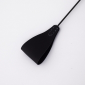 Стек с широким черным кожаным наконечником и металлической ручкой - 67 см. - Crazy Handmade - купить с доставкой в Ярославле