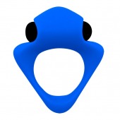 Синее эрекционное кольцо Wooomy Tribeс с вибрацией - Adrien Lastic - в Ярославле купить с доставкой