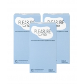 Набор из 3 упаковок ультратонких презервативов Pleasure Lab (по 12 шт.) - Pleasure Lab - купить с доставкой в Ярославле