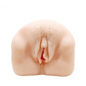 Телесный мастурбатор-вагина с оволосением и вибрацией - Baile - в Ярославле купить с доставкой