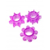 Набор из 3 лиловых эрекционных колец различной формы - Erowoman-Eroman - в Ярославле купить с доставкой