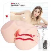 Мастурбатор-полуторс с двойным слоем материала и вибрацией Jenny Onahole Real Vagina - KOKOS - в Ярославле купить с доставкой