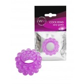 Лиловое эрекционное кольцо с 2 рядами стимулирующих шариков - Erowoman-Eroman - в Ярославле купить с доставкой
