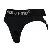 Черные трусики для насадок Heroine Lingerie Harness - size XL - Strap-on-me - купить с доставкой в Ярославле