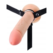 Мужской полый страпон на регулируемых ремешках - 22 см. - Sex Expert - купить с доставкой в Ярославле