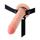 Мужской полый страпон на регулируемых ремнях - 18,5 см. - Sex Expert - купить с доставкой в Ярославле