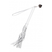 Белая кожаная плеть - 50 см. - Pecado - купить с доставкой в Ярославле