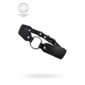 Черный кожаный чокер-ошейник со скруглёнными углами - Pecado - купить с доставкой в Ярославле